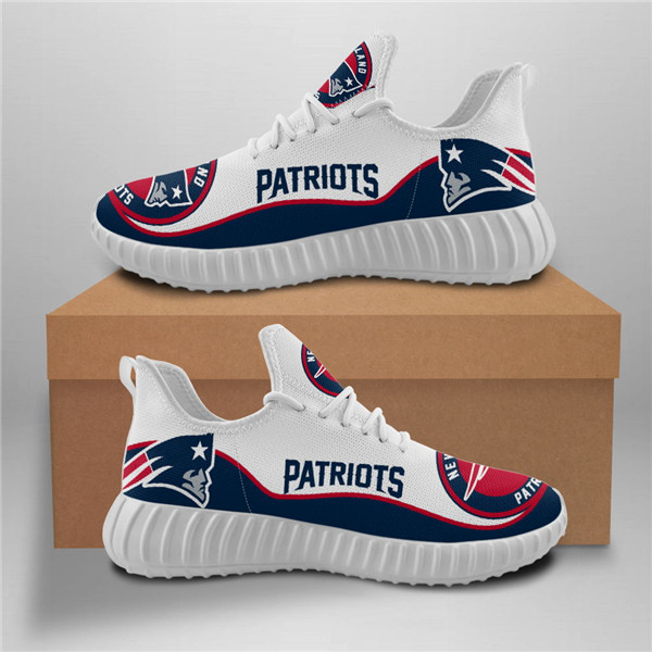 Women's New England Patriots Mesh Knit Sneakers/Shoes 017